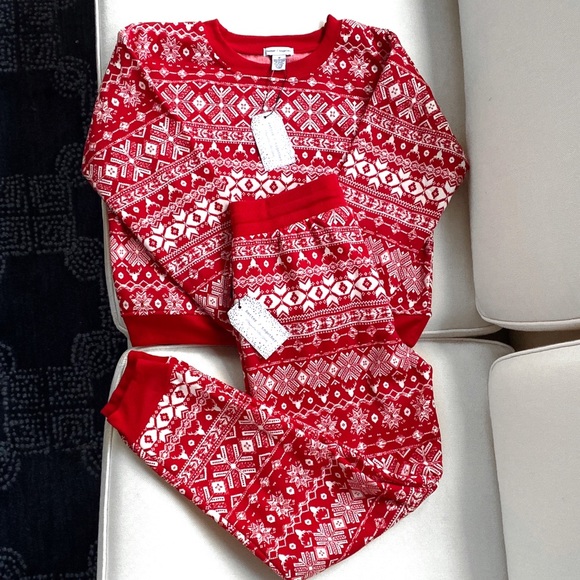 🎁 BETTER TOGETHER RED WHITE CLASSIC SWEATSHIRT & JOGGER LOUNGE SET! - Picture 2 of 13